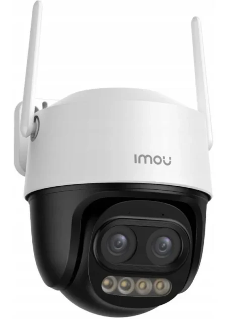 Camara IP Ptz Cruiser Z Dual Imou Ipc-S7Dn-5M0Wez 5Mpx/Lentes 2.8Mm-12Mm/Full Color/56M De Iluminacion Nocturna/Microfono Y Altavoz Integrados/Audio Bidireccional/12X Zoom/Ip66 (Openbox)