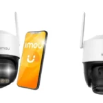 Camara IP Ptz Cruiser Z Dual Imou Ipc-S7Dn-5M0Wez 5Mpx/Lentes 2.8Mm-12Mm/Full Color/56M De Iluminacion Nocturna/Microfono Y Altavoz Integrados/Audio Bidireccional/12X Zoom/Ip66 (Openbox)