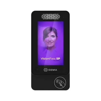 Control De Acceso Facial Idemia 293803151/Pass Sp Md/Con Lector Mifare Y Desfire Incluido/IP65/40000 Usuarios/USB