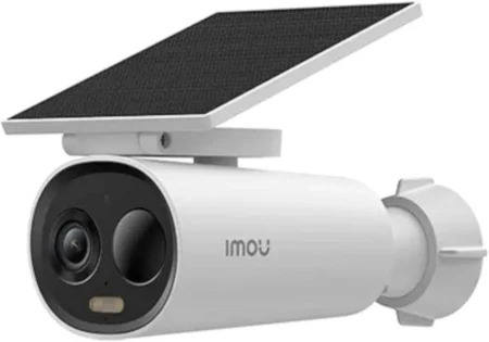 Kit Camara Y Panel Solar WiFi Imou Cell Pt 2C 5Mp/4Mm/Panoramica De 350°/Inclinacion De 90°/Bateria De 5000Mah/Exteriores/Blanco