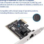 Tarjeta PCI Express De Red Ethernet RJ45 PoE 30W LAN 2.5G