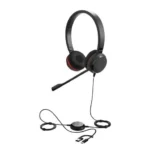 Diadema Audifonos C/Microfono Jabra 5399-829-369/3.5Mm/USB/Negro/Microfono Con Cancelacion De Ruido Y Controlador En El Cable Con Botones E Indicadores LED