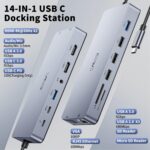 Hub USB-C Microsoft 1E4-00001 USB/USB Tipo-C/RJ45/HDMI/VGA