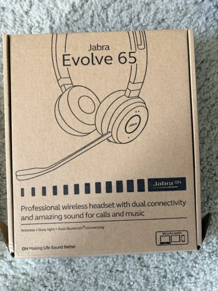 Diadema Audifonos C/Microfono Inalambricos Y Alambricos Jabra Evolve 65 Te Ms Stereo/Bluetooth/USB-A/Negro/6699-833-309