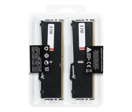 Memoria DDR5 32Gb 6000Mhz Kingston Fury Beast (2X16Gb)/Negro/Cl36/Rgb/Dimm/Expo/Kf560C36Bbe2Ak2-32