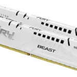 Memoria DDR5 32Gb 6000Mhz Kingston Kf560C30Bwek2-32 Fury Beast (2X16Gb)/Blanco/Dimm/Cl30/Expo