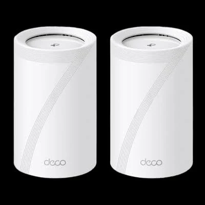 Kit De Router Inalambrico Mesh Tp-Link Deco-Be65-2Pack 5Ghz/Triple Banda/Puertos/2 Puerto 2.5 Gigabit WAN/LAN /4 Antenas Internas/Operacion Multi-Link Mlo/Administracion Mediante La App Deco (Ios/Android)/Homes
