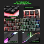 Kit Teclado Y Mouse Alambrico Gamer Xtech Xtk-540S/USB/Español/Rgb/Rosa