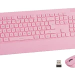 Kit Inalambrico Teclado Mas Mou Se Rosa