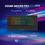 Kit Teclado Y Mouse Alambrico Balam Rush Br-936903 Squad Master Pro Ktm777, 12,800 Dpi, Anti-Ghosting, Español, Color Negro