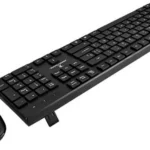 KIT TECLADO 2.4GHZ BT RECARGABLE ZEBRARY- NEGRO