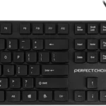 Kit Teclado Y Mouse Perfect Choice Pc-201076 Alambrico/USB/Color Negro (Openbox)