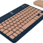 KIT TECLADO MOUSE COMPACTO BLUE TOOTH 2 EN 1 GENOVA  NEGRO