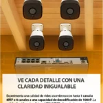 Qian Kit De Videovigilancia N08 Sco Duro 1Tb IP Bullet 5 Mp 30M Ir