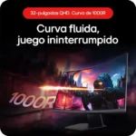 Monitor Gaming Curvo QHD 1000R 32In 180 Hz 1Ms