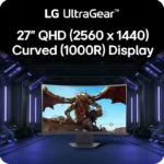 Monitor Gaming Curvo QHD 1000R 27In 180 Hz 1Ms