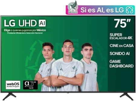 Pantalla LG Interactiva 75Inc UHD 400 Nits 16/7 40Puntos Android