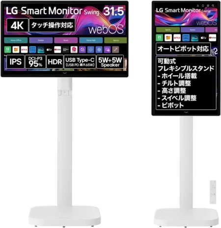 Monitor Smart LG 31.5 Pulgadas IPS 4K Tctil Soporte HDMI USB-C