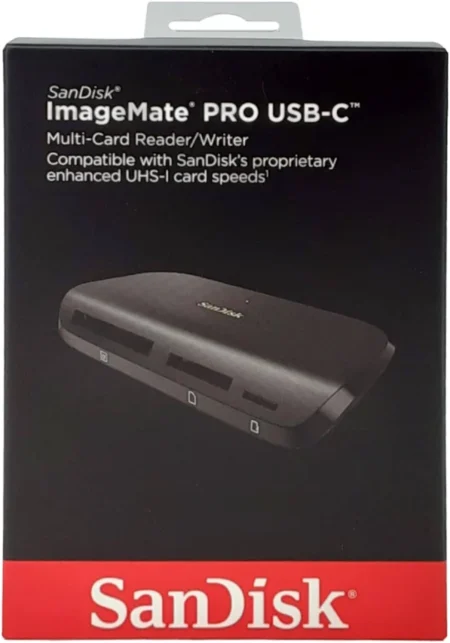Lector De Memoria Sandisk Imagemate Pro Sddr-A631-Gngnn/SD/MicroSD Y Cf/USB-C/312Mbit/S/Negro
