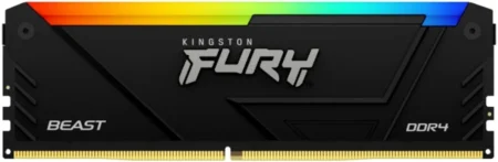 Memoria DDR4 32Gb 3200Mhz Kingston Fury Beast(2X16Gb)/Negro/Non-ECC/Cl16/Xmp/Dimm/Rgb/Kf432C16Bb12Ak2/32