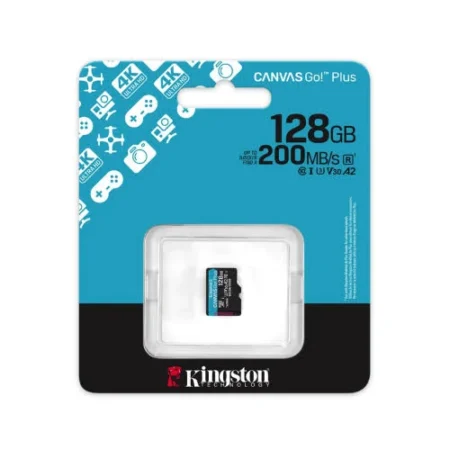 Kingston Memoria 128Gb Microsdx C Canvas Go Plus U3 Sin Adp