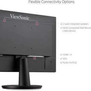 Monitor 22″ Viewsonic Va2247-Mh-1T, LED/Mva/HDMI/VGA/1920X1080/Freesync/100Hz/5Ms/Negro
