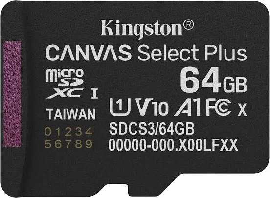 Micsdxc Memoria Kingston 256Gb Canvas Select Plus Gen3 150R W/O Ad