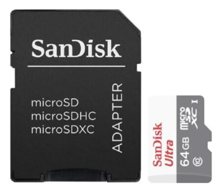Memoria Microsdxc 64Gb Sandisk Ultra Sdsquab-064G-Gn6Mn/Clase 10/U1/A1 Uhs-I