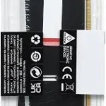 Memoria DDR5 64Gb 5600Mhz Kingston Fury Beast (1X64Gb)/Negro/Cl36/Dimm/Rgb/Kf556C36Bbea-64
