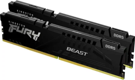 Memoria DDR5 64Gb 5200Mhz Kingston Fury Beast (2X32Gb)/Blanco/Cl40/Xmp/Dimm/Kf552C40Bwk2-64