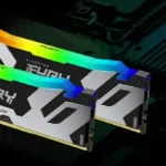 Memoria DDR5 32Gb 6000Mhz Kingston Fury (2X16Gb)/Blanco/Cl36/Rgb/Dimm/Kf560C36Bwe2Ak2-32