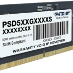 Memoria Sodimm DDR5 16Gb 4800Mhz Patriot Psd516G480081S/Non-ECC /Cl40