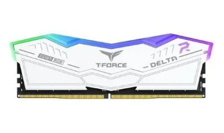 Memoria DDR5 32Gb 7200Mhz Teamgroup T-Force Delta Rgb Ff4D532G7200Hc34Adc01 (2X16Gb), Blanco, Non-ECC, Cl34