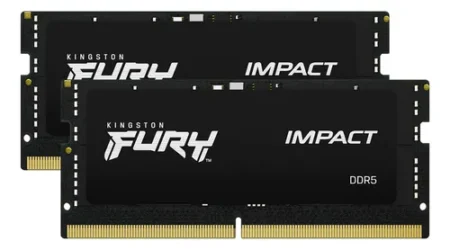 Memoria Sodimm DDR5 32Gb 6400Mhz Kingston Fury Impact/(2X16Gb)/Xmp/Cl38/Negro/Kf564S38Ibk2-32