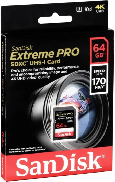 Memoria Sdxc 64Gb Sandisk Extreme Pro Sdsdxep-064G-Gn4In Clase 10