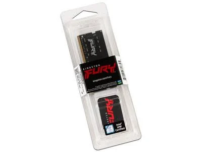 Memoria Sodimm DDR4 32Gb 3200Mhz Kingston Fury Impact (2X16Gb)/Negro/Cl20/So-Dimm/Xmp/Kf432S20Ibk2/32