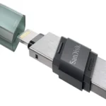 Memoria USB 2 En 1 De 128Gb Sandisk Flash Ixpand Go Sdix60N-128G-Gn6Ne/Lightning/USB-A/Color Negro