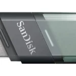Memoria USB 2 En 1 De 128Gb Sandisk Flash Ixpand Go Sdix60N-128G-Gn6Ne/Lightning/USB-A/Color Negro