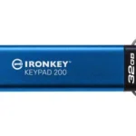 Memoria USB 32Gb Kingston Ikkp200/32Gb Ironkey Keypad 200, Usb3.2/IP68/Color Azul