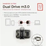 Memoria USB-C 3.2 32Gb Sandisk Phone Drive For Android Sdddc6-032G-G46 100Mb/S/Negro