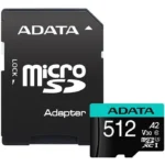 Adata MicroSD 512Gb Class10 Premier Pro V30 Retail A2 Ausdx512G