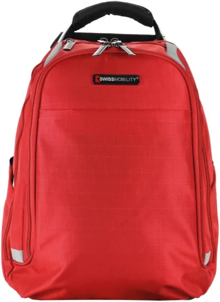 Swissmobility Backpack Zion Por Talaptop 15 Inch Red Color