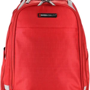 SWISSMOBILITY BACKPACK ZION POR TALAPTOP 15 INCH RED COLOR