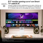 Monitor LG Ultragear OLED 39 Pulgadas Curvo Wqhd 240 Hz Webos