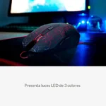Mouse Inalambrico Xtech Xtm-310Gn/1600Dpi/4 Botones/2.4Ghz/Optico/USB/Negro-Verde