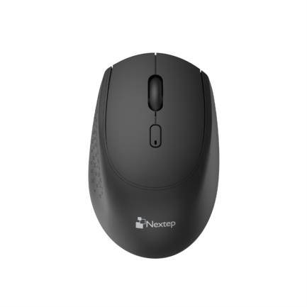 Mouse Inalambrico Nextep Ne-408B De 1600Dpi/Con 4 Botones/Recargable/Negro