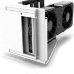 Kit Soporte Para Tarjeta De Video Nzxt Ab-Rh175-W1/Base Vertical+Cable Riser/Para H5 H6 H7 Y H9 Series/Blanco