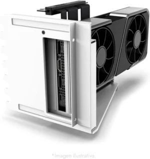 Kit Soporte Para Tarjeta De Video Nzxt Ab-rh175-w1/base Vertical+cable Riser/para H5 H6 H7 Y H9 Series/blanco