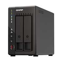 Servidor NAS Qnap Ts-253E-8G-Us De 2 Bahias/8Gb RAM DDR4/Intel Celeron 4 Nucleos J6412/2.6Ghz/SATA Iii/Hdmi2/2Xusb 3.2 Gen2 Tipo A/Soporta M.2 22802/No Incluye Discos