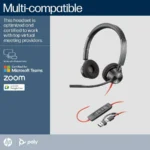 HP POLY BLACKWIRE 3320 TEAMS USB-C HEADSET USB-C/A ADAPTER